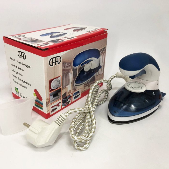 Відпарювач Mini Steam Iron HT-558B, Праска електрична парова, Парова праска для одягу. Колір: синій