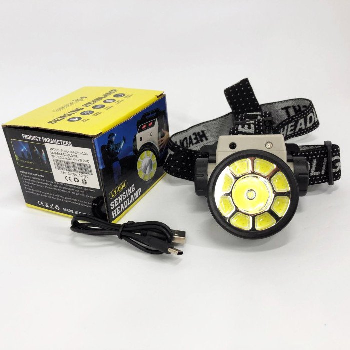 Ліхтар налобний PLD-LY004-XPE+COB, ліхтарик на голову для роботи, потужний світлодіодний ліхтарик на голову