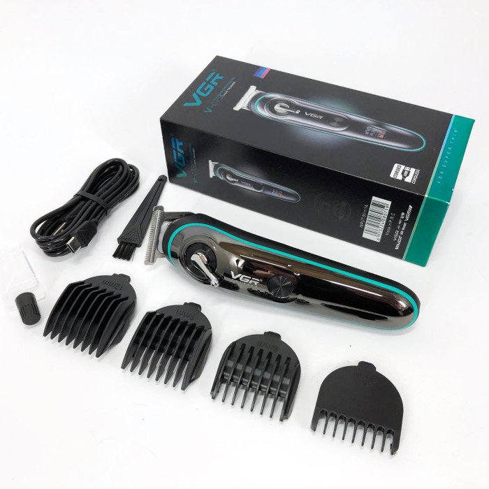 Машинка для стрижки волосся та бороди VGR V-075, Машинка для стрижки волосся домашня, Електромашинка