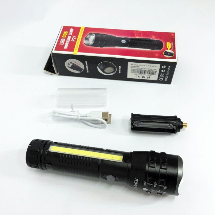 Кишеньковий ліхтарик PLD-P27 White Laser LED PM10-TG+COB, Надпотужний ліхтарик, Підствольний ліхтарик