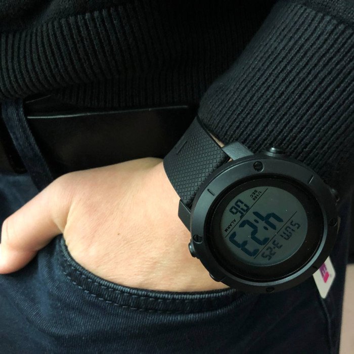 Годинник наручний чоловічий SKMEI 1434BKWT BLACK-WHITE, оригінальний чоловічий годинник. Колір: чорний