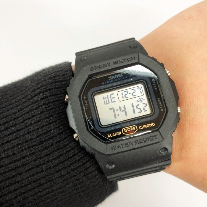 Годинник наручний чоловічий SKMEI 1628BKW, чоловічий армійський водостійкий тактичний годинник