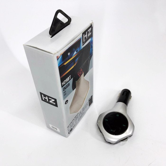 Трансмітер Автомобільний FM модулятор FM H29 BT, Модулятор для мобільних пристроїв в авто. Колір: сірий