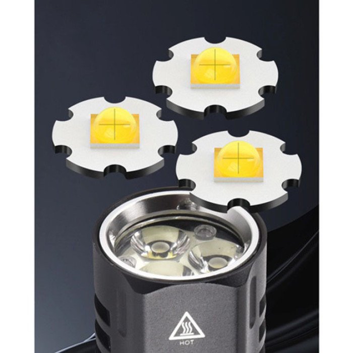 Кишеньковий ліхтарик PLD-536-3XPG, потужний акумуляторний лед ліхтарик, ліхтарик тактичний ручний