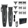 Професійний набір для стрижки волосся VGR V-640 акумуляторний Barber Combo PREMIUM. Колір: чорний