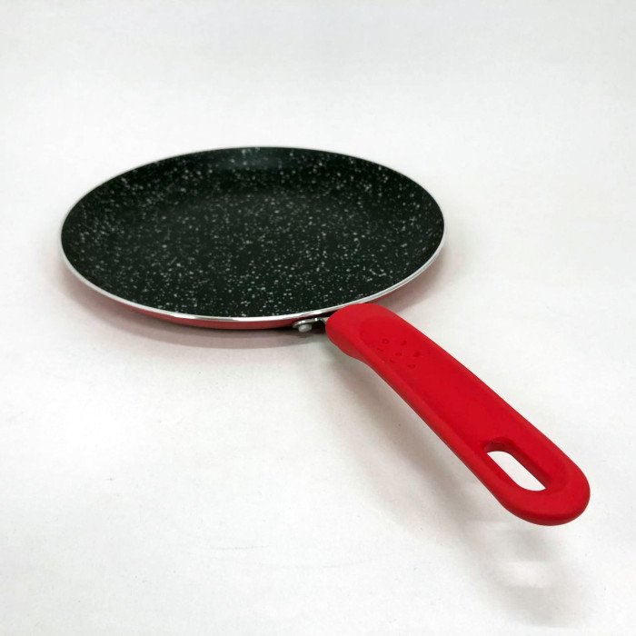 Сковорода млинець 24 см з антипригарним покриттям Con Brio CB-2424 для всіх видів плит. Колір: червоний
