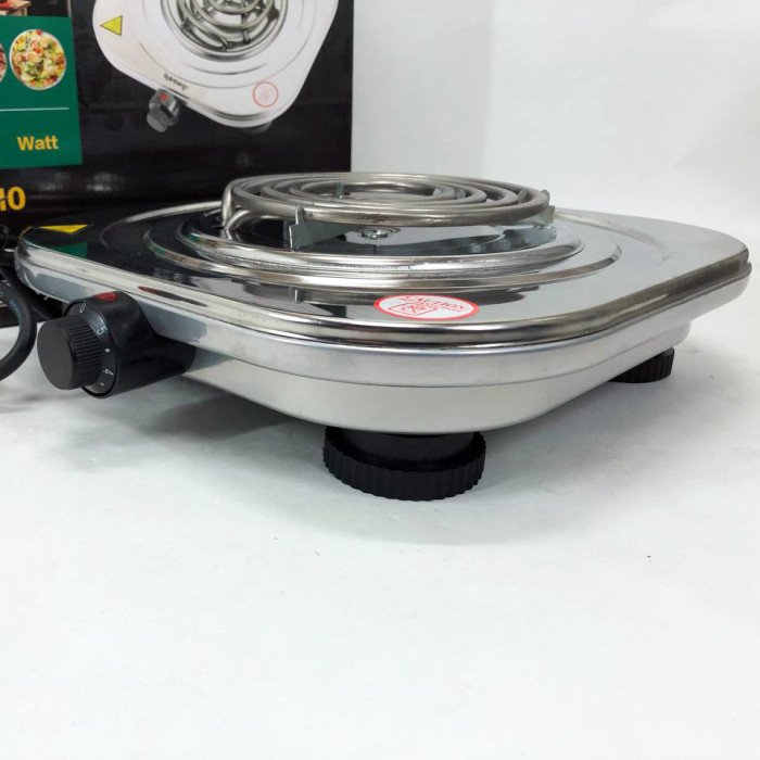 Електроплита Rainberg RB-010 спіральна, плита електрична настільна Рейнберг 1 конфорка (2000 Вт)