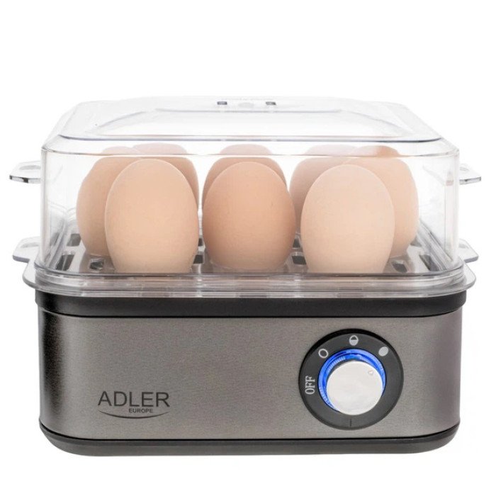 Яйцеварка на 8 яєць 800 Вт Adler AD 4486 Gun Metal