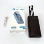 Портативний зарядний пристрій на 20000mAh, Power Bank на сонячній батареї, для планшета. Колір: чорний