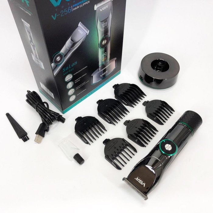 Професійна бездротова машинка для стрижки волосся та бороди VGR V-256, бездротова електробритва
