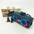 Портативна колонка TG333 2x5W з RGB підсвічуванням, гучна блютуз колонка. Колір: синій