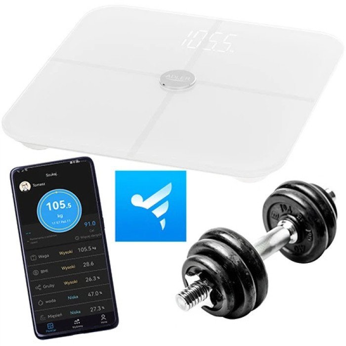 Ваги для підлоги Adler AD 8187 Smart White
