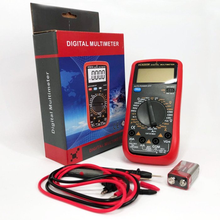 Цифровий Професійний мультиметр VC9205N тестер вольтметр, електровимірювальні тестери