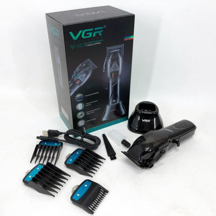 Машинка для стрижки волосся VGR Hair Clipper V-653 Voyager, бездротова електробритва, для дому