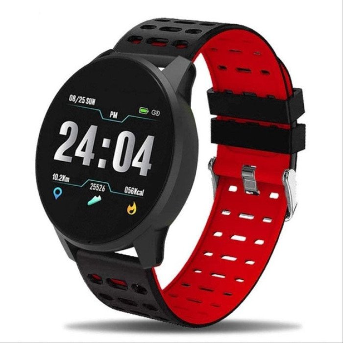 Фітнес трекер розумний смарт годинник UWatch 119 Plus з крокоміром. Колір: червоний