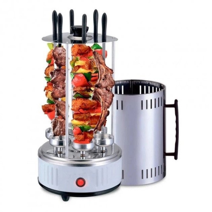 Шашличниця DOMOTEC MS-7782 нержавіюча сталь 1000 Вт 6 шампурів