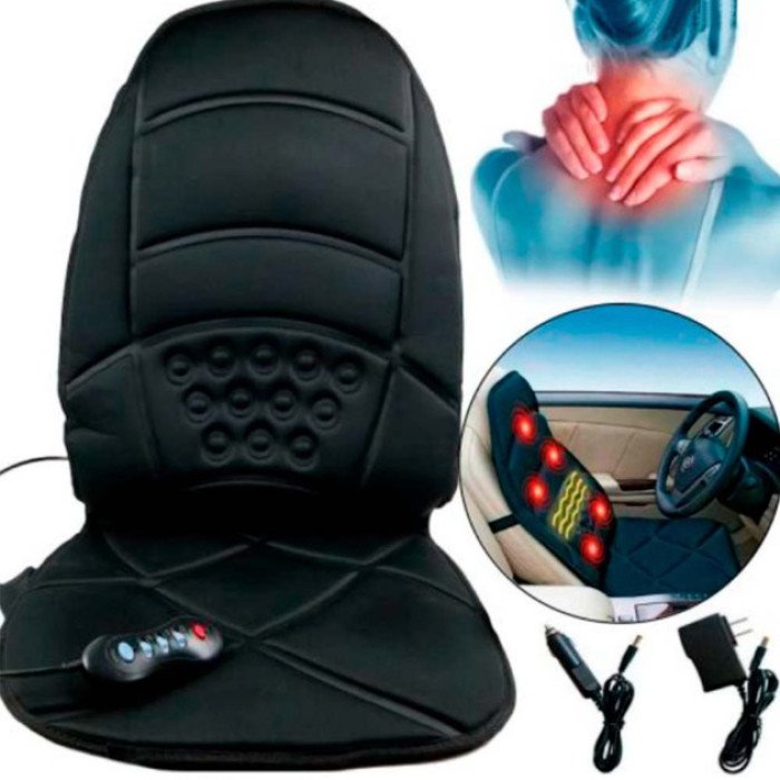 Масажна накидка на крісло CUSHION HL-889 з підігрівом та пультом управління