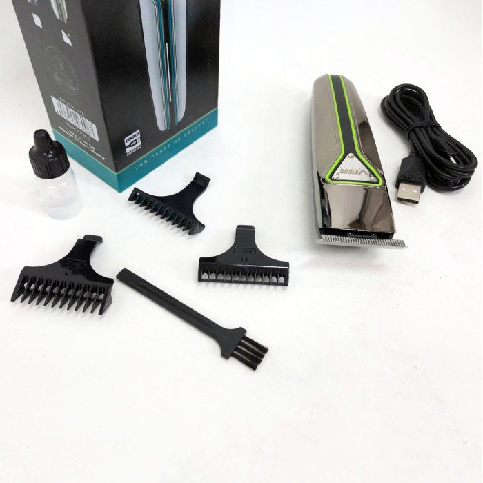 Професійна триммер бездротова для стрижки волосся VGR V-008 Pro, машинка для стрижки голови