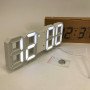 Годинник настільний LY-1089 з білим підсвічуванням LED білий, Годинник електронний світиться, Електронний годинник VST