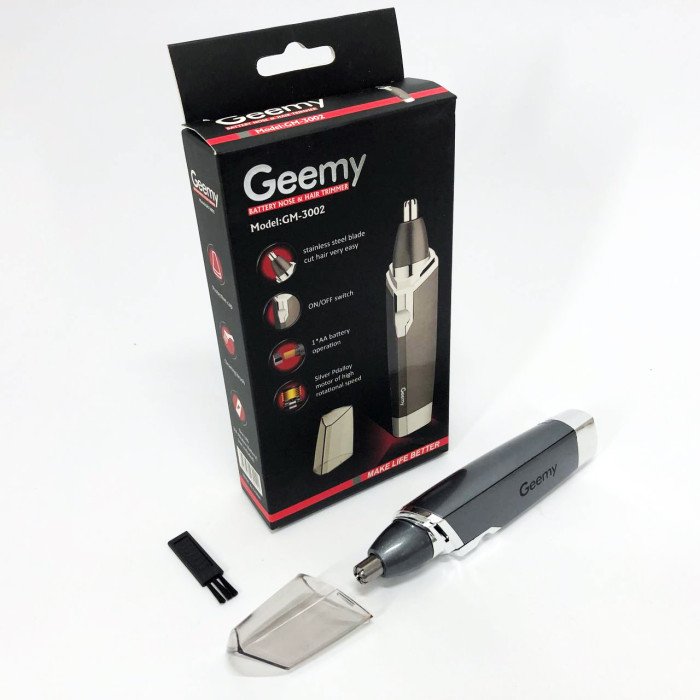 Універсальний вібраційний триммер для носа та вух Gemei GM-3002 на батарейках