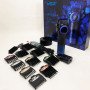 Професійна машинка для стрижки волосся VGR V-001 BLUE з дисплеєм 9000 об/хв та 10 насадками 1,5-24 мм