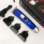 Машинка для стрижки волосся Gemei GM-6046, Акумуляторний універсальний тример для стрижки. Колір: синій