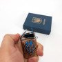 Запальничка газова ЗСУ Подарункова коробка, Гостре полум'я HL-4112-4, Запальничка з турбонаддувом. Колір: бронза