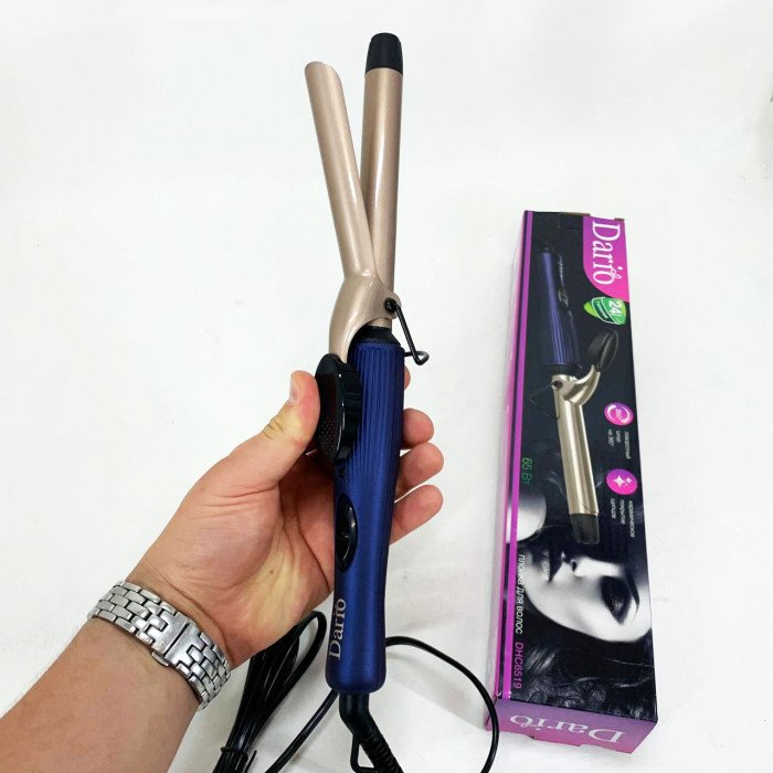 Щипці для завивки волосся DARIO DHC6519. Колір: синій