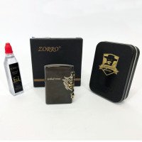 Запальничка бензинова Zorro HL-302, подарункові запальнички, подарунок запальничка хлопцю.