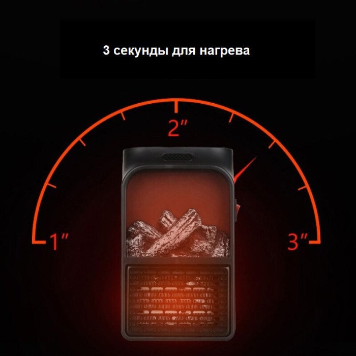 Портативний обігрівач Flame Heater 900 Вт, тепловий вентилятор, обігрівач для дому, ветродуйчик