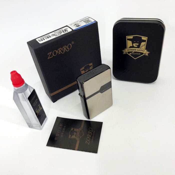Запальничка бензинова Zorro HL-296, подарункова запальничка сувенірна, запальничка на день народження.