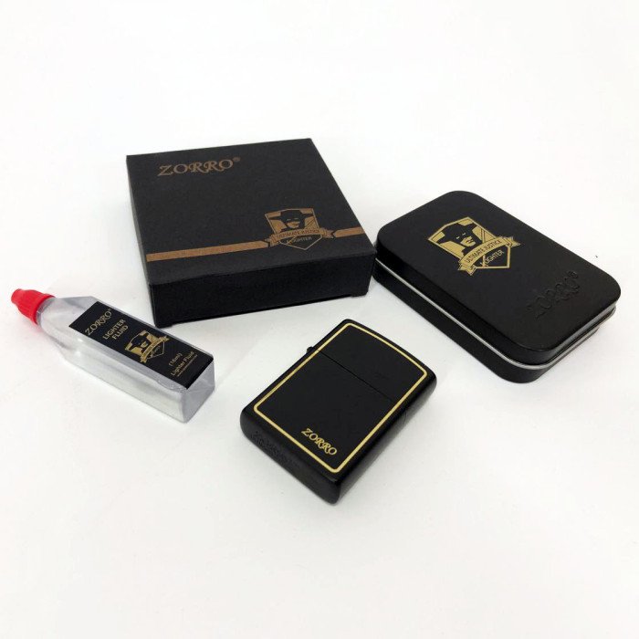 Запальничка бензинова Zorro HL-287, запальнички подарунки для чоловіків, оригінальна бензинова запальничка