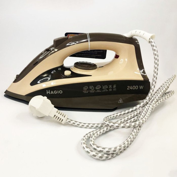 Праска Magio MG-134 3000 Вт, парова праска-очисник, праска електрична парова. Колір: бежевий