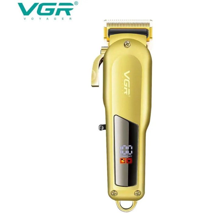 Машинка для стрижки VGR Professional Hair Clipper V-278 GOLD, домашня машинка для стрижки волосся