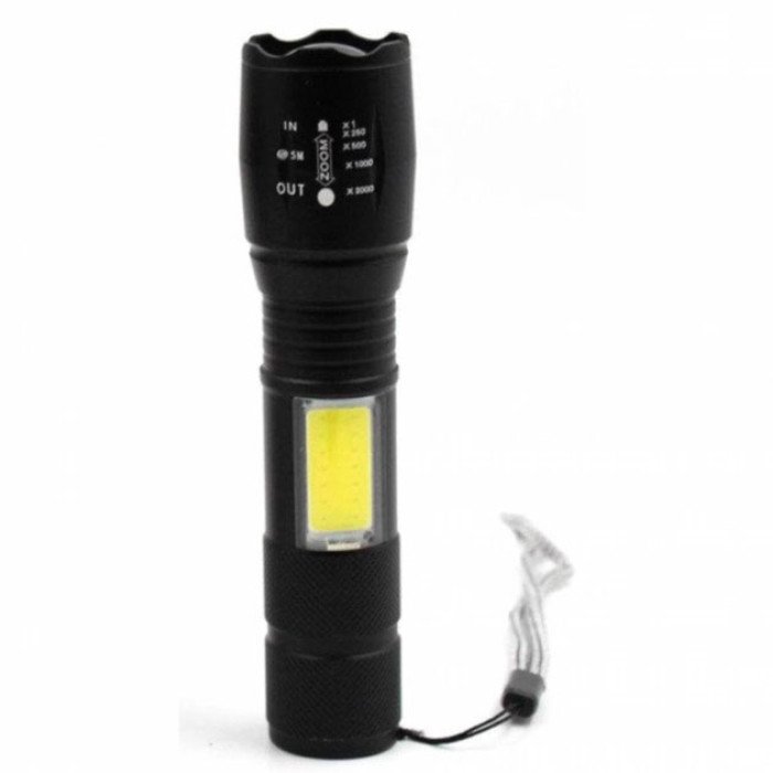 Ліхтарик акумуляторний ручний Bailong BL-29 діод T6 + COB зарядка від USB, ліхтарик led, водонепроникний