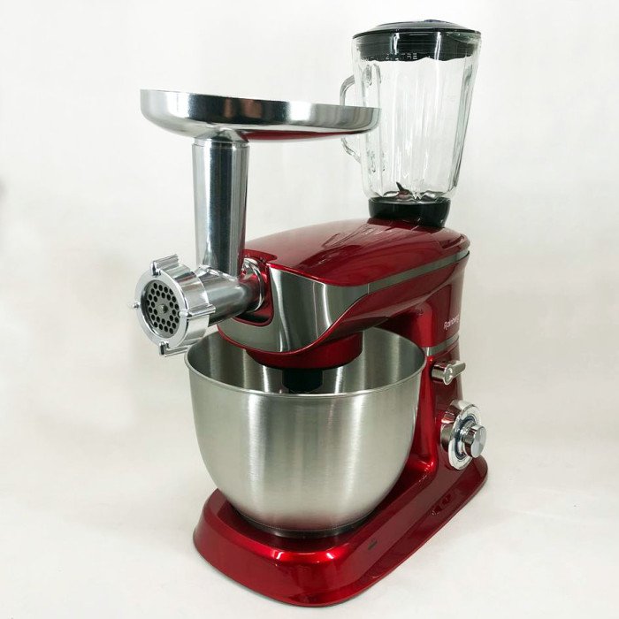 Багатофункціональний кухонний комбайн Rainberg RB-8080 Тістоміс, М'ясорубка, Блендер, Потужний блендер