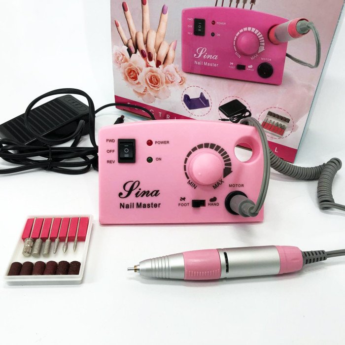 Фрезер DM-211 на 65 Вт. - 45000 об./хв. для манікюру та педикюру з педаллю та додатковими насадками