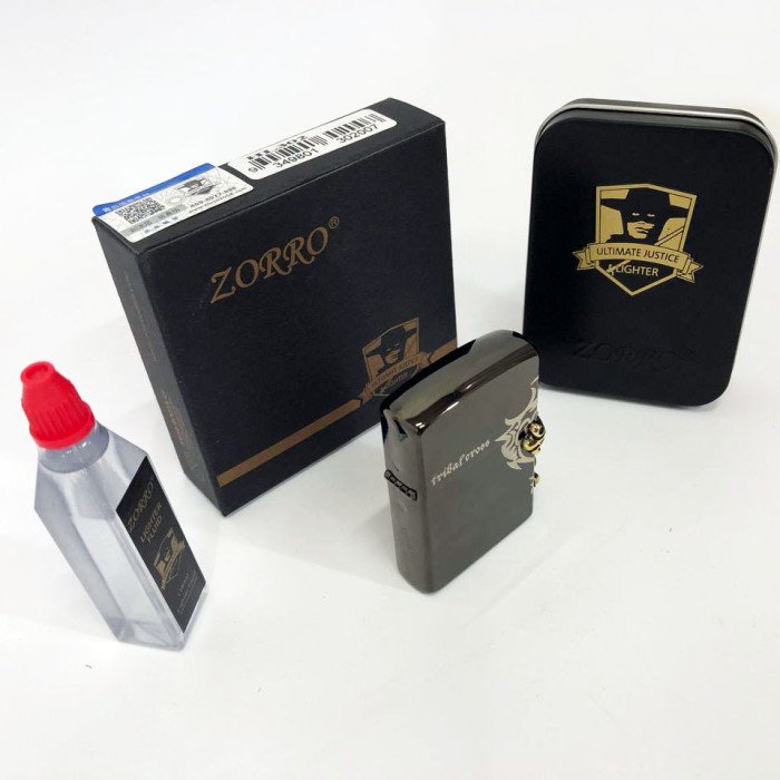 Запальничка бензинова Zorro HL-302, подарункові запальнички, подарунок запальничка хлопцю.