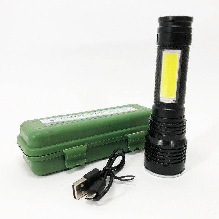 Ліхтарик кишеньковий світлодіодний Police BL-T630S-XPE+COB, Суперпотужний пошуковий ручний ліхтар