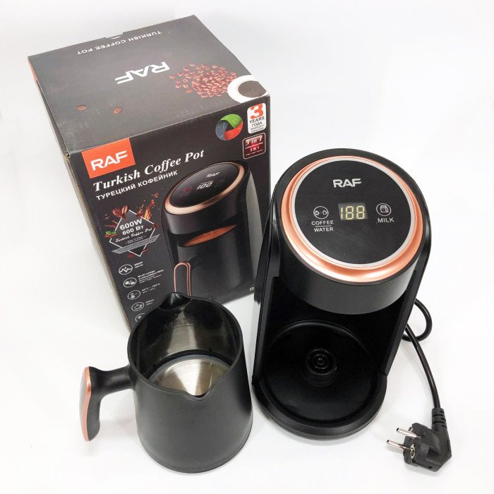 Кавоварка електрична RAF-R.116, чашка кавова з підігрівом, турка