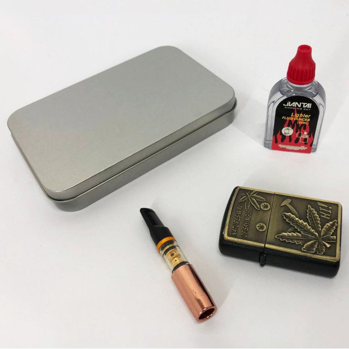 Запальничка бензинова в подарунковій коробці N13, подарункова запальничка сувенірна, вітрозахисна запальничка