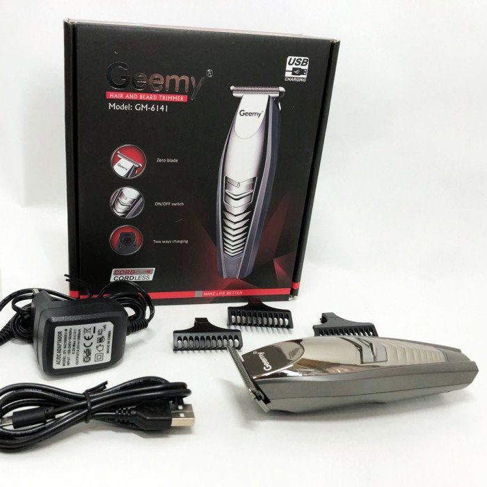 Машинка для стрижки GEMEI GM-6141, підстригальна машинка, професійна електробритва