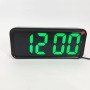 Годинник настільний DT-6508 з будильником та USB зарядкою із зеленим підсвічуванням, лід годинник настільний