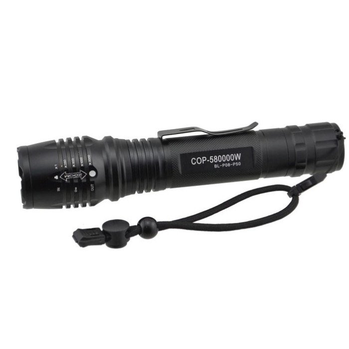 Ручний акумуляторний ліхтар Bailong BL-P08-P50, потужний ручний ліхтарик, ручний ліхтарик led