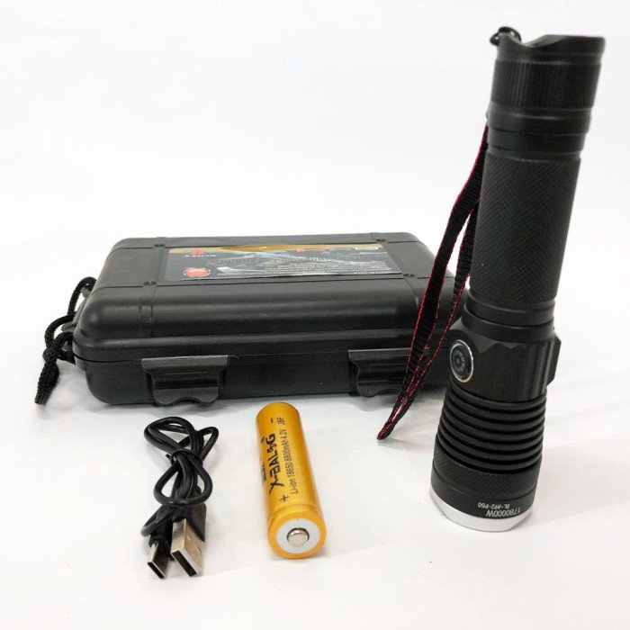 Тактичний ліхтар Police BL-A92-P50, сильний ліхтарик, світлодіодний ліхтарик ручний акумуляторний портативний