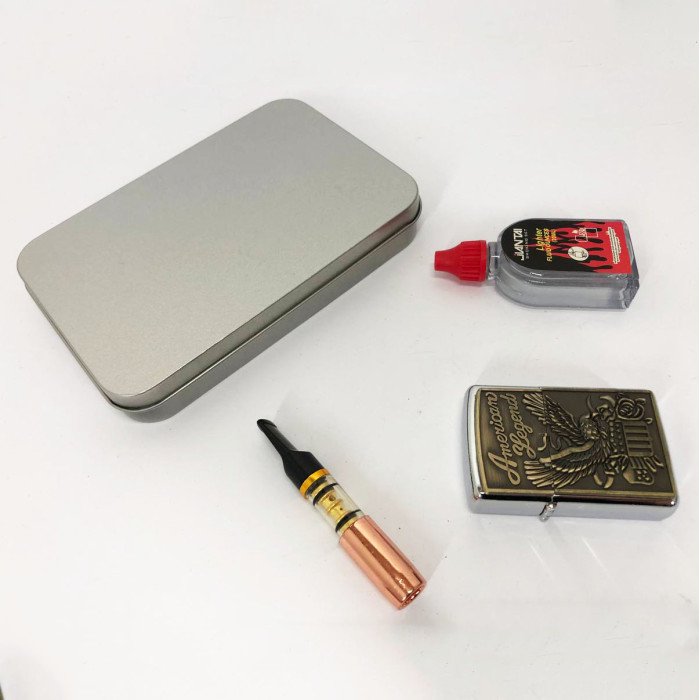 Запальничка бензинова в подарунковій коробці N7, оригінальна бензинова запальничка, запальничка в подарунок