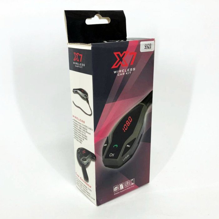 Автомобільний трансмітер FM MOD. X7 BT модулятор Bluetooth Золотий, ФМ модулятор у машину. Колір: срібло