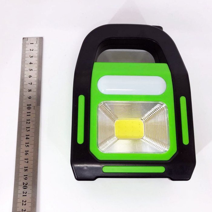 Ліхтар світлодіодний акумуляторний на сонячній батареї HB-9707 B-2 ZB-40. Колір: зелений