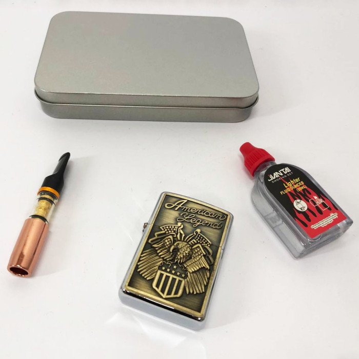 Запальничка бензинова в подарунковій коробці N1, запальничка на день народження, запальнички бензинові