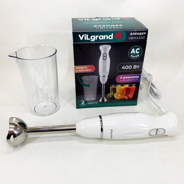 Блендер ViLgrand VBH4330. Колір: білий